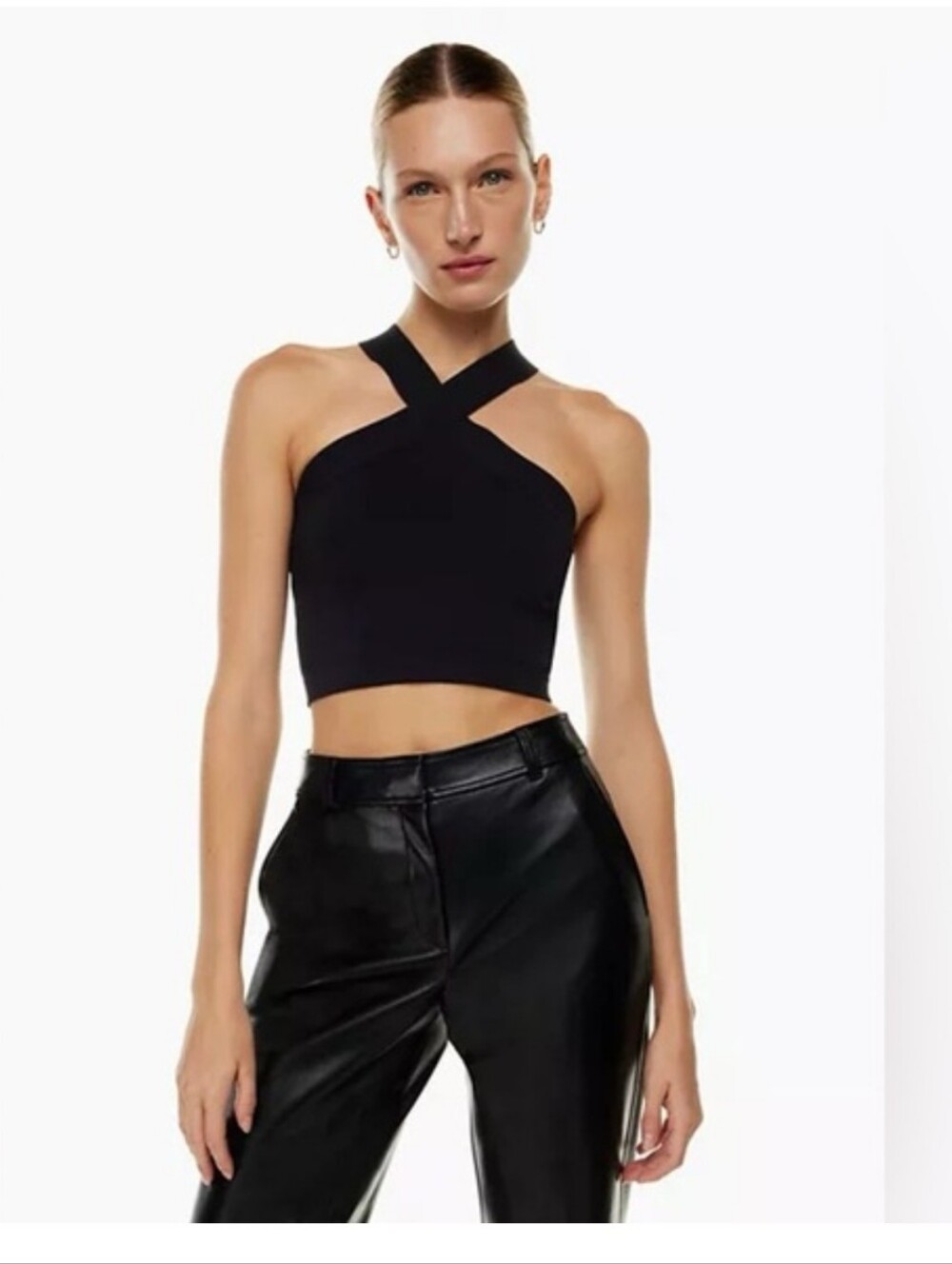Aritzia Babaton Sculpt Tank Criss Cross